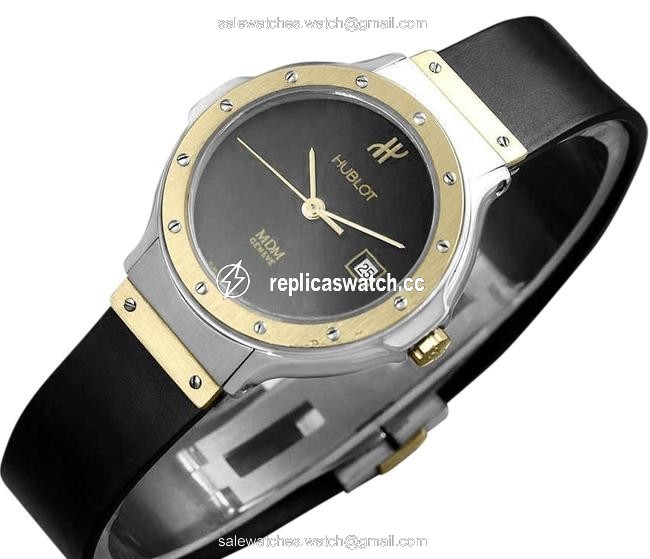 Hublot Black Mdm Ladies Rubber Bracelet Luxury Sports Stainless Stee Watch Hublot Black Mdm Ladies Rubber Bracelet Luxury Sports Stainless Stee Watch
