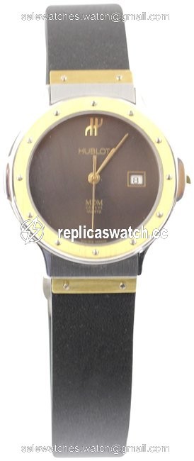 Hublot Silver and Gold Mdm Watch Hublot Silver and Gold Mdm Watch