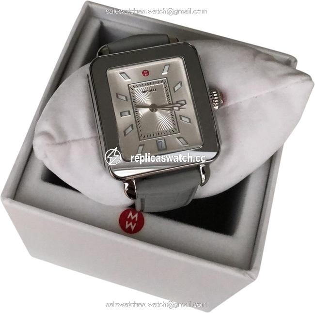 Michele Grey and Silver Deco Sport Watch Michele Grey and Silver Deco Sport Watch