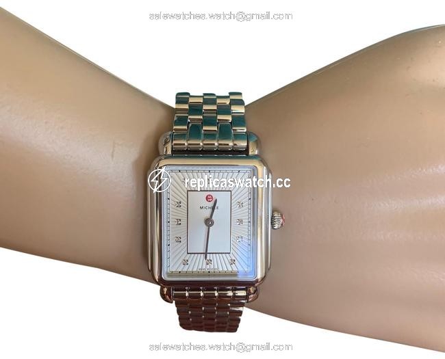 Michele Silver Deco Ii Mop Mww06x000026 Watch Michele Silver Deco Ii Mop Mww06x000026 Watch