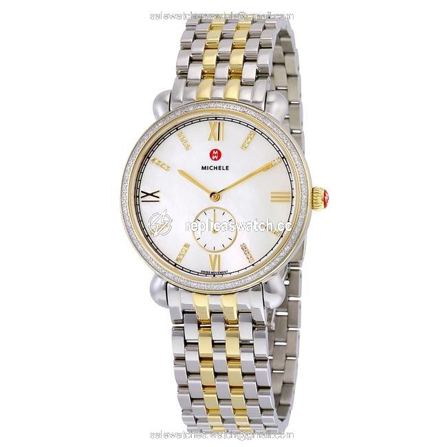 Michele Gold/ Silver Gracile Two Tone Diamond Mww26a000003 Watch Michele Gold/ Silver Gracile Two Tone Diamond Mww26a000003 Watch