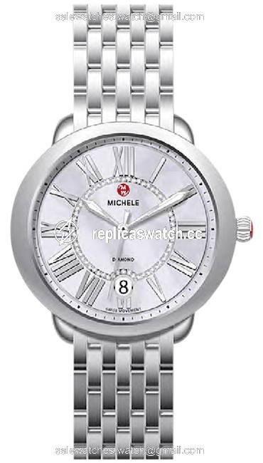 Michele Silver/ Lavender serein 16 Mop Dial Diamond Mw21b00a0062 Watch Michele Silver/ Lavender serein 16 Mop Dial Diamond Mw21b00a0062 Watch