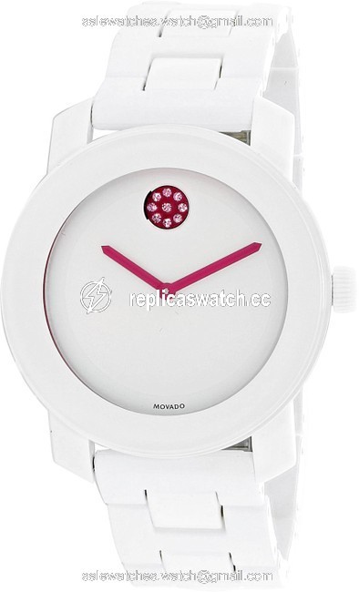 Movado White / Pink Womens Bold Dial Silicone/Resin 3600157 Watch Movado White / Pink Womens Bold Dial Silicone/Resin 3600157 Watch