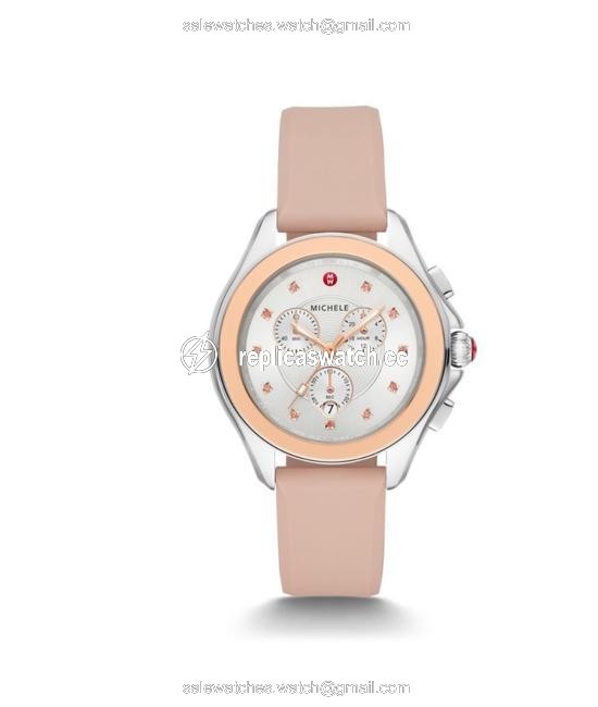 Michele Black Cape Pink Gold-tone Misty Rose Topaz Mww27e000001 Watch Michele Black Cape Pink Gold-tone Misty Rose Topaz Mww27e000001 Watch