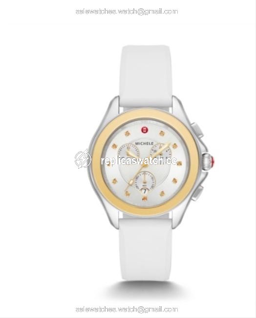 Michele White Cape 18k Gold Honey Topaz Mww27e000002 Watch Michele White Cape 18k Gold Honey Topaz Mww27e000002 Watch