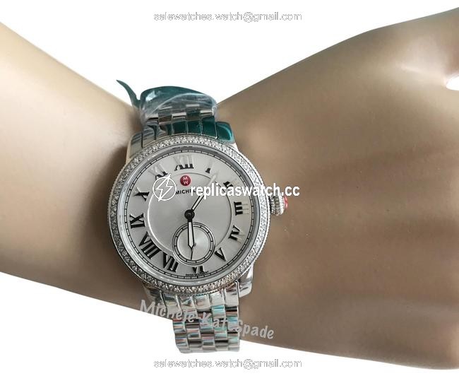 Michele Silver Harbor Dial Diamond Mww28a000001 Watch Michele Silver Harbor Dial Diamond Mww28a000001 Watch
