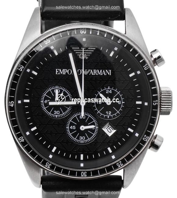 Emporio Armani Black Ar-0527 Watch Emporio Armani Black Ar-0527 Watch