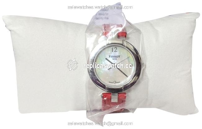Tissot Red Band T-trend Pinky Mop Dial Diamond Ladies T0842101611600 Watch Tissot Red Band T-trend Pinky Mop Dial Diamond Ladies T0842101611600 Watch