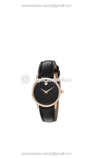 Movado Black Core Museum Classic Gold Plated Watch Movado Black Core Museum Classic Gold Plated Watch