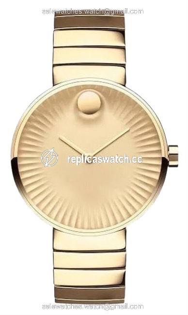Movado Gold Womens Edge Swiss Quartz Bracelet 34mm Watch Movado Gold Womens Edge Swiss Quartz Bracelet 34mm Watch