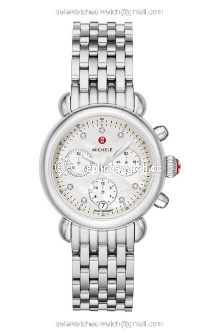 Michele Silver Csx36 Diamond Watch Michele Silver Csx36 Diamond Watch
