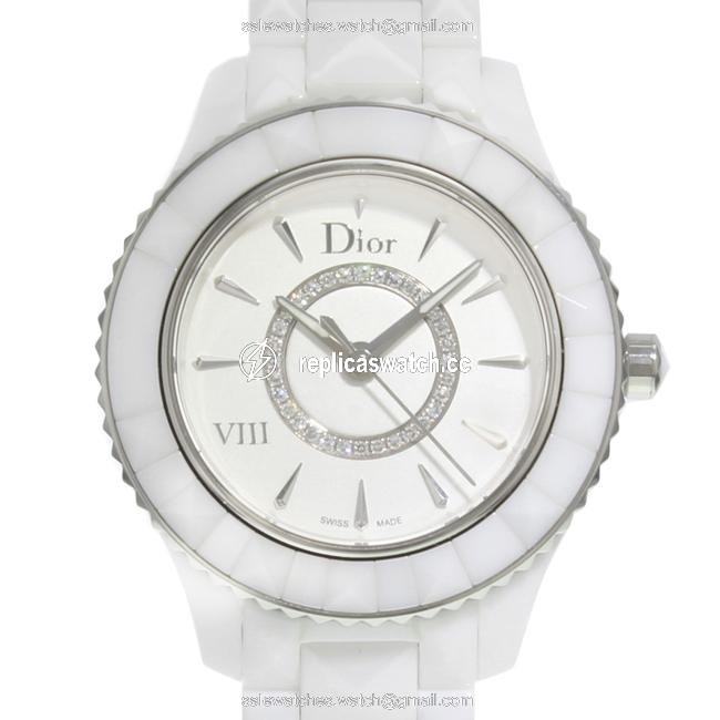 Dior White Viii Mother Of Pearl Ceramic Quartz Ladies Watch Dior White Viii Mother Of Pearl Ceramic Quartz Ladies Watch