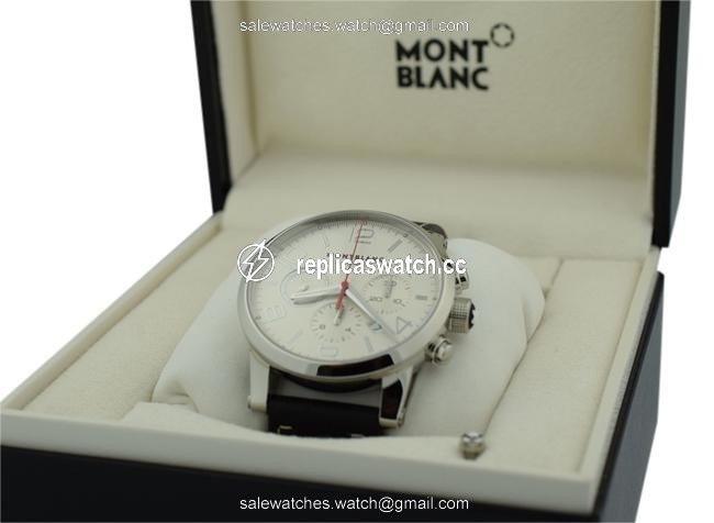 Montblanc White Dial Walker New Never Worn "Time " Watch Montblanc White Dial Walker New Never Worn "Time " Watch