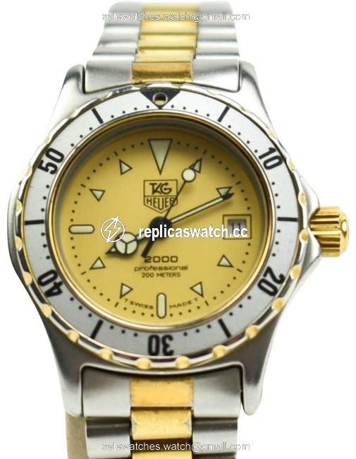 TAG Heuer Professional - Silver/Gold Aquatic 200m Sports (O) Watch TAG Heuer Professional - Silver/Gold Aquatic 200m Sports (O) Watch