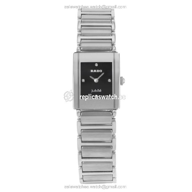 Rado Black Integral Jubile Ceramic Steel Quartz Ladies R20488722 Watch Rado Black Integral Jubile Ceramic Steel Quartz Ladies R20488722 Watch