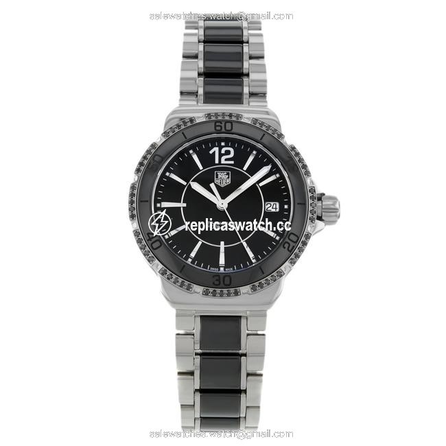 TAG Heuer Steel Ceramic Formula One Black Dial Ladies Wah121a.ba0859 Watch TAG Heuer Steel Ceramic Formula One Black Dial Ladies Wah121a.ba0859 Watch