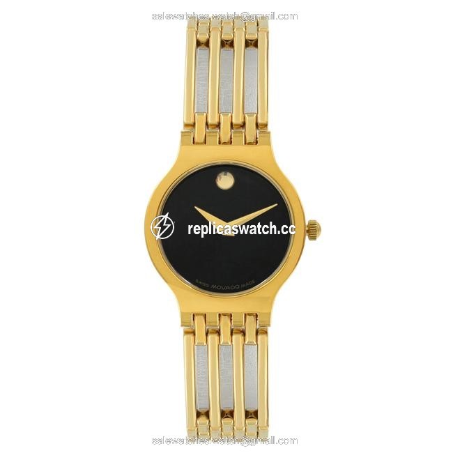 Movado Black Esperanza Museum Steel Quartz Ladies Bracelet 0600457 Watch Movado Black Esperanza Museum Steel Quartz Ladies Bracelet 0600457 Watch