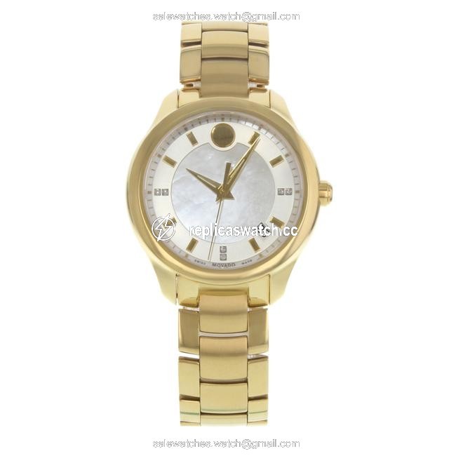 Movado Stainless Steel & Yellow Gold Bellina 0606980 Pvd Quartz Ladies Watch Movado Stainless Steel & Yellow Gold Bellina 0606980 Pvd Quartz Ladies Watch