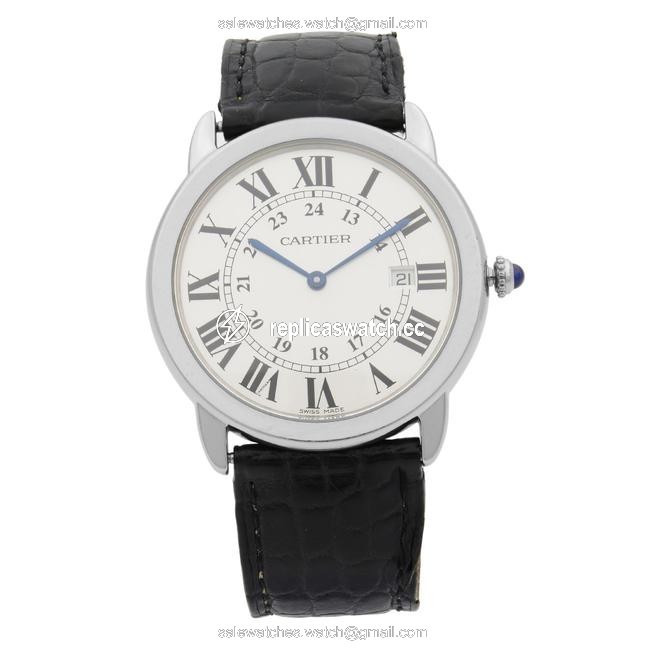Cartier Stainless Steel Ronde Solo Silver Dial Date Quartz Unisex W6700255 Watch Cartier Stainless Steel Ronde Solo Silver Dial Date Quartz Unisex W6700255 Watch