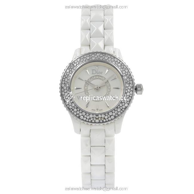 Dior Off-white Viii Cd1221e4c001 Ceramic Quartz Ladies Watch Dior Off-white Viii Cd1221e4c001 Ceramic Quartz Ladies Watch