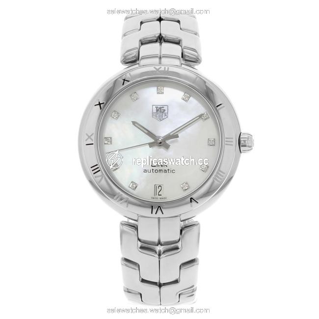 TAG Heuer Mother Of Pearl Dial Link Diamonds Steel Ladies Wat231 Watch TAG Heuer Mother Of Pearl Dial Link Diamonds Steel Ladies Wat231 Watch