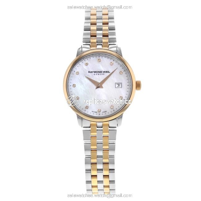 Raymond Weil Silver Toccata Mother Of Pearl Round Dial Two-tone Steel Quartz Ladies Watch Raymond Weil Silver Toccata Mother Of Pearl Round Dial Two-tone Steel Quartz Ladies Watch