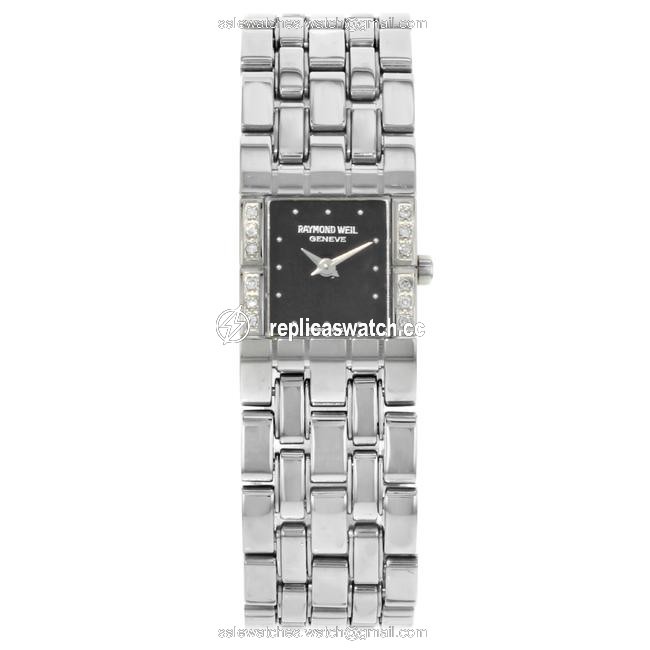 Raymond Weil Silver Tema Diamonds Square Steel Quartz Ladies Watch Raymond Weil Silver Tema Diamonds Square Steel Quartz Ladies Watch