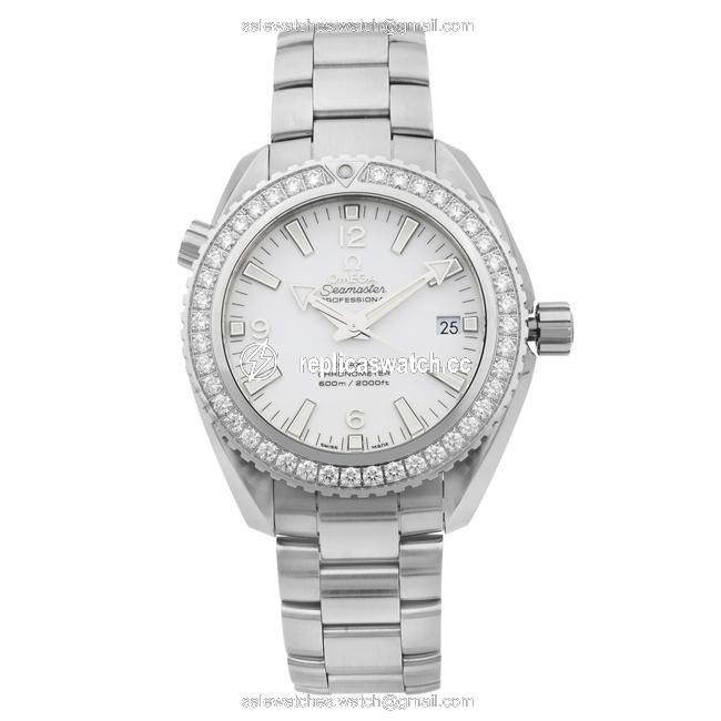 Omega Stainless Steel Seamaster Planet Ocean Diamonds 232.15.42.21.04.001 Watch Omega Stainless Steel Seamaster Planet Ocean Diamonds 232.15.42.21.04.001 Watch