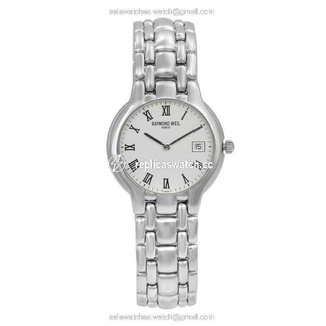 Raymond Weil White Roman Parsifal Dial Steel Quartz Ladies 8810-ssr Watch Raymond Weil White Roman Parsifal Dial Steel Quartz Ladies 8810-ssr Watch