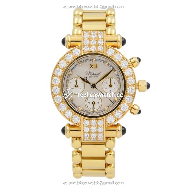 Chopard Mother Of Pearl Imperiale 18k Yellow Gold Diamond Mop Quartz Ladies Watch Chopard Mother Of Pearl Imperiale 18k Yellow Gold Diamond Mop Quartz Ladies Watch