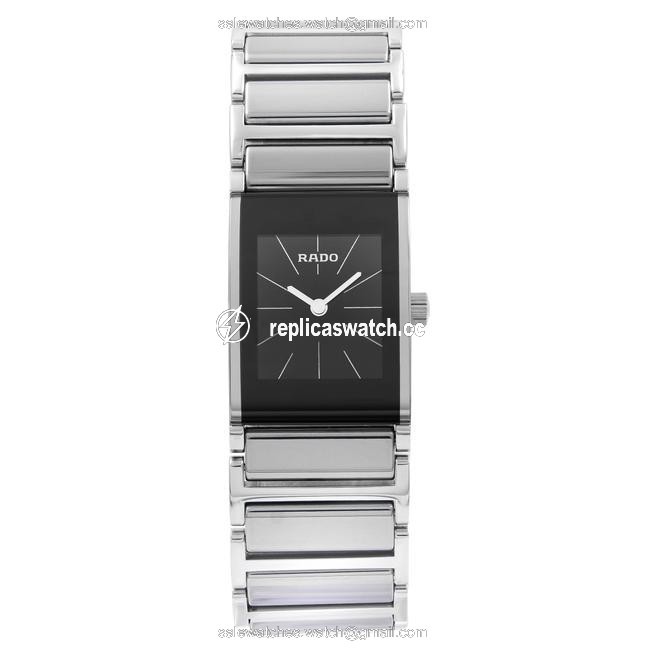 Rado Steel Black Integral Stainless Dial Quartz Ladies R20786159 Watch Rado Steel Black Integral Stainless Dial Quartz Ladies R20786159 Watch