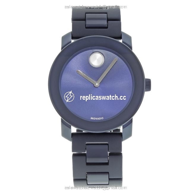Movado Navy Blue Bold Dial Steel Plastic Quartz Mens 3600444 Watch Movado Navy Blue Bold Dial Steel Plastic Quartz Mens 3600444 Watch