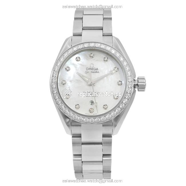 Omega Stainless Steel Aqua Terra 1.68cttw Diamond Dial Ladies 231.15.34.20.55.002 Watch Omega Stainless Steel Aqua Terra 1.68cttw Diamond Dial Ladies 231.15.34.20.55.002 Watch