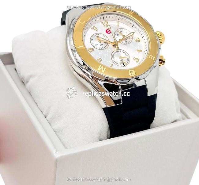 Michele Black/Godl-tone Jellybean Two-tone 18k Gold Mww12f000096 Watch Michele Black/Godl-tone Jellybean Two-tone 18k Gold Mww12f000096 Watch