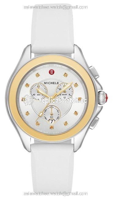 Michele White/Gokld-tone Cape 18k Gold Honey Topaz Mww27e000002 Watch Michele White/Gokld-tone Cape 18k Gold Honey Topaz Mww27e000002 Watch