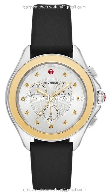 Michele Black/Gold-tone Cape Stainless Honey Topaz Mww27e000007 Watch Michele Black/Gold-tone Cape Stainless Honey Topaz Mww27e000007 Watch