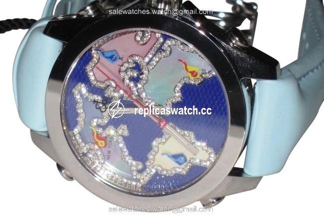 Jacob & Co. Jc 40mm World Is Yours Stainless Steel Diamonds Watch Jacob & Co. Jc 40mm World Is Yours Stainless Steel Diamonds Watch