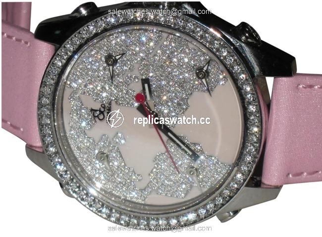 Jacob & Co. Jc Five Time Zone 40mm Diamonds Watch Jacob & Co. Jc Five Time Zone 40mm Diamonds Watch