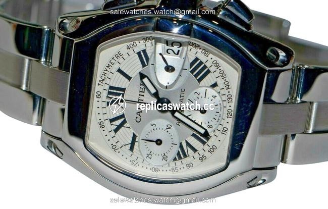 Cartier Stainless Steel XL Roadster Chrono Chronograph Watch Cartier Stainless Steel XL Roadster Chrono Chronograph Watch