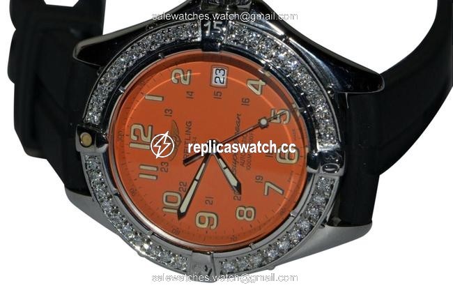 Breitling Superocean Stainless Steel Diamonds Watch Breitling Superocean Stainless Steel Diamonds Watch