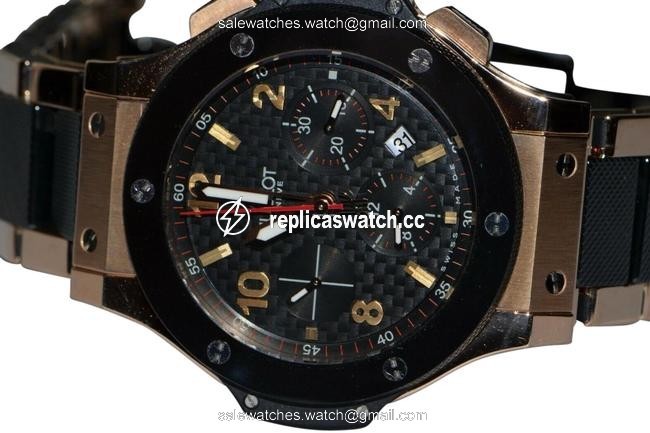 Hublot Big Bang 18k Rose Gold Chrono Watch Hublot Big Bang 18k Rose Gold Chrono Watch