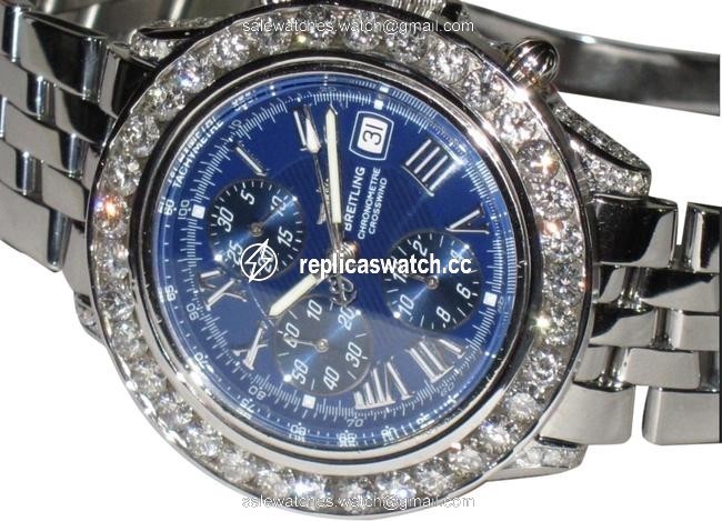 Breitling Chronomat Crosswind Stainless Steel Diamonds Watch Breitling Chronomat Crosswind Stainless Steel Diamonds Watch