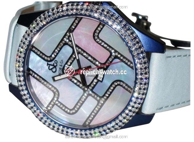 Jacob & Co. Jc 47mm Stainless Steel Blue Pvd Diamonds Watch Jacob & Co. Jc 47mm Stainless Steel Blue Pvd Diamonds Watch