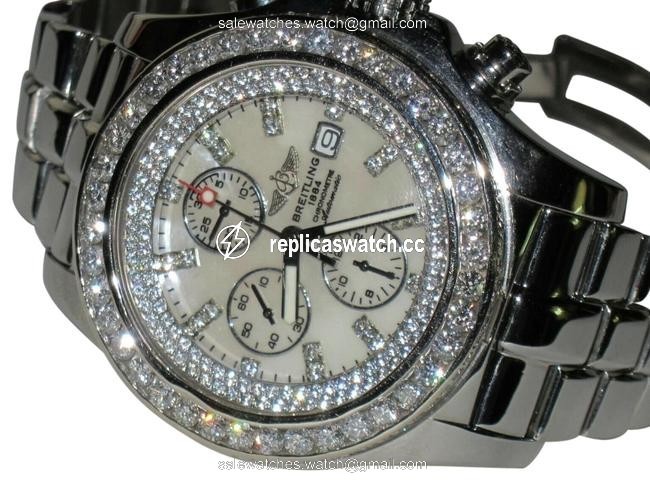 Breitling Super Avenger Stainless Steel Diamonds Watch Breitling Super Avenger Stainless Steel Diamonds Watch
