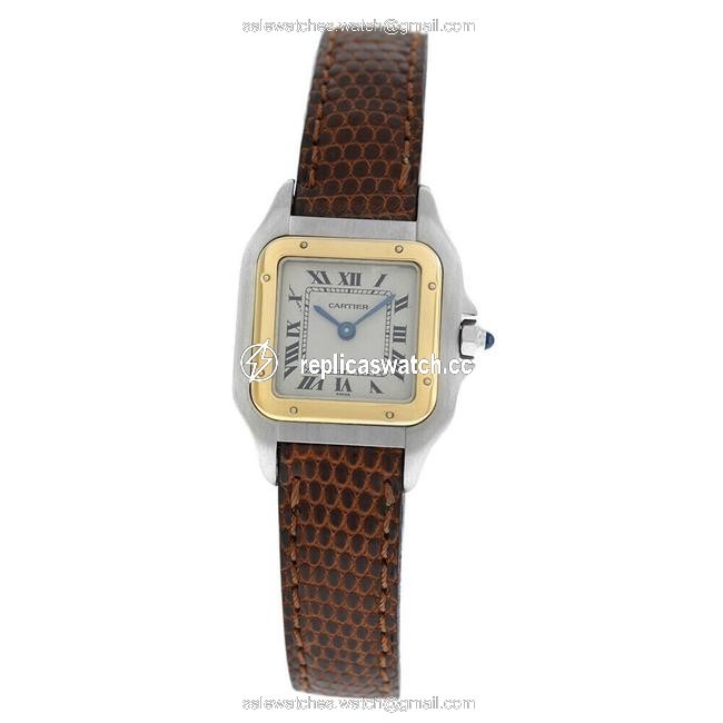 Cartier Yellow Gold Silver Ladies Panthere 1120 Steel 18k 22mm Watch Cartier Yellow Gold Silver Ladies Panthere 1120 Steel 18k 22mm Watch