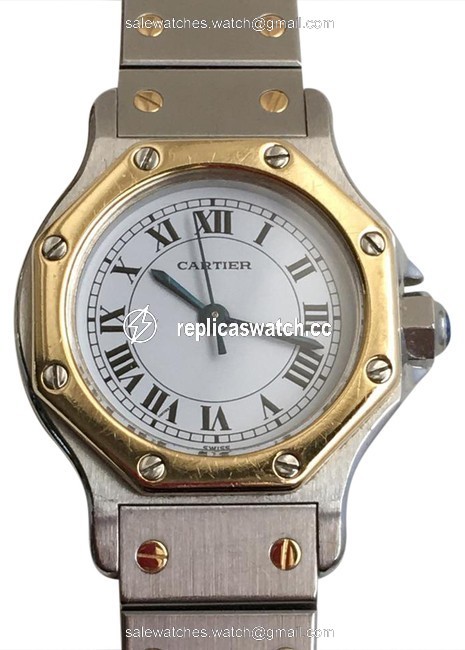 Cartier 18kt Gold/Stainless Steel Santos De Watch Cartier 18kt Gold/Stainless Steel Santos De Watch