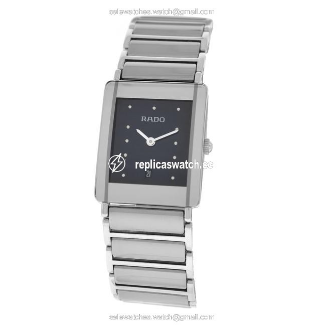 Rado Silver Ladies Diastar 160.0486.3 High Tech Ceramic 24mm Quartz Watch Rado Silver Ladies Diastar 160.0486.3 High Tech Ceramic 24mm Quartz Watch