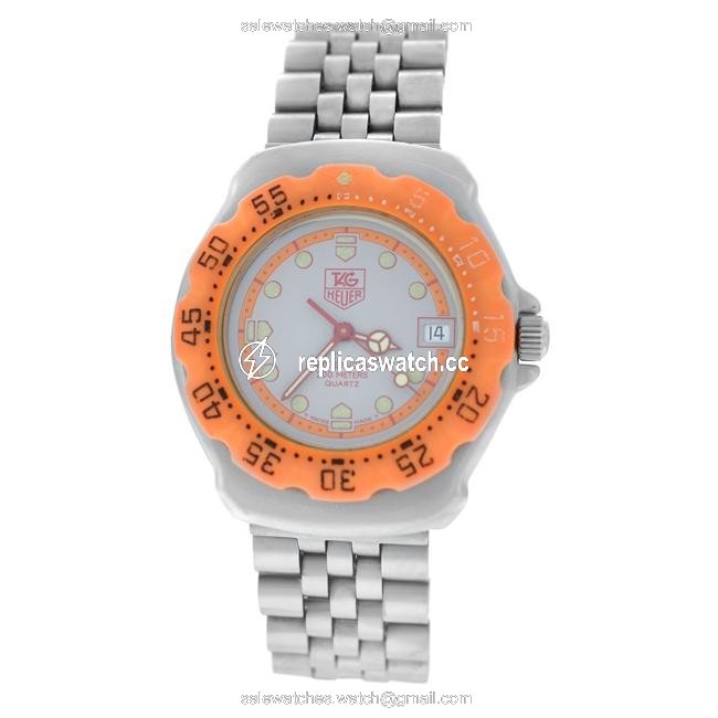 TAG Heuer Silver Orange F1 Formula One Quartz 35mm Watch TAG Heuer Silver Orange F1 Formula One Quartz 35mm Watch