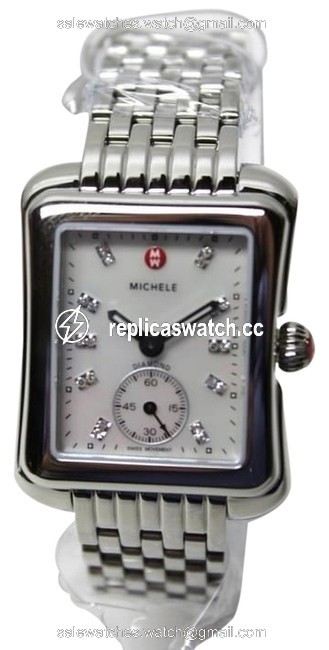 Michele Silver Deco Moderne Ii Diamond Diamond Dial Mww06y000013 Ladies Watch Michele Silver Deco Moderne Ii Diamond Diamond Dial Mww06y000013 Ladies Watch