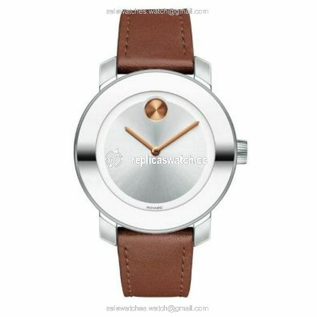 Movado Silver/Cognac Womens Bold Dial 3600379 Watch Movado Silver/Cognac Womens Bold Dial 3600379 Watch